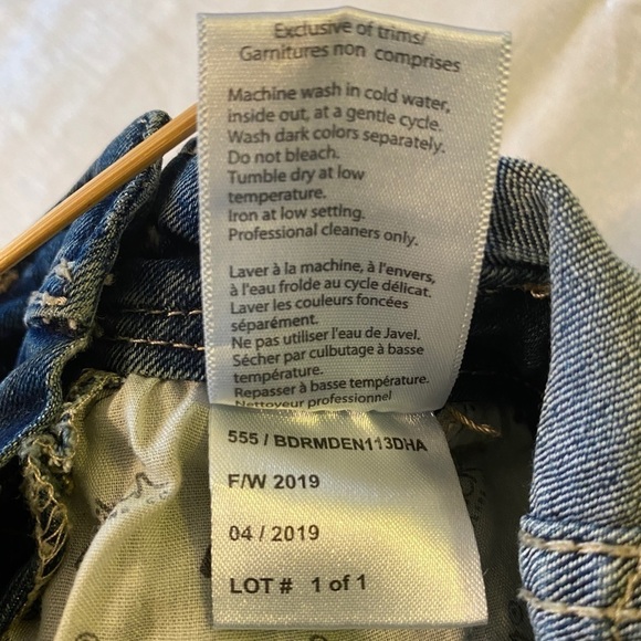 Silver Jeans Co.  Nisha Denim Overalls Med Wash Girls 7 - Picture 11 of 11